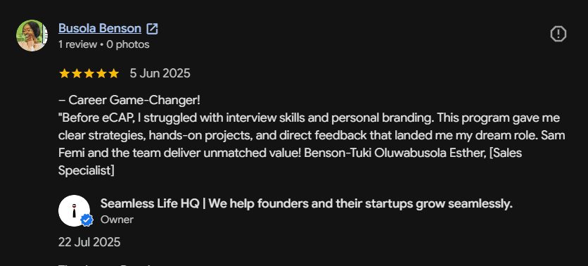 Career Growth Reviews