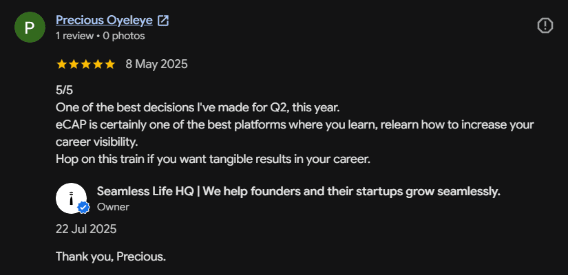 Career Growth Reviews